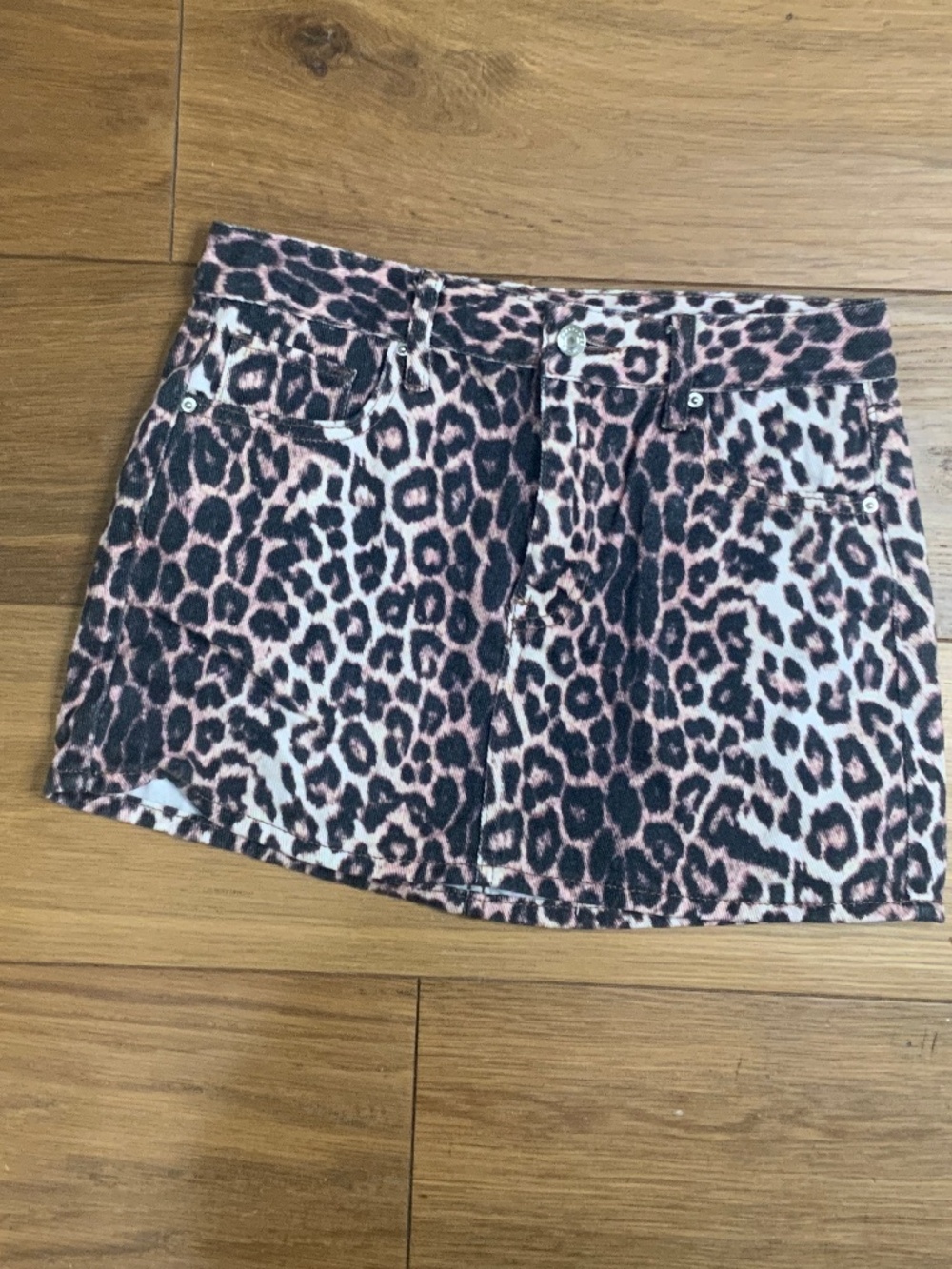 Pac Sun Leopard Print Mini Skirt Size 25